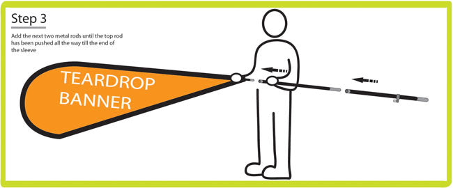 Banner de Bandera Con Base de Cruz 3.4m - SIGN COLOMBIA Plotter de corte