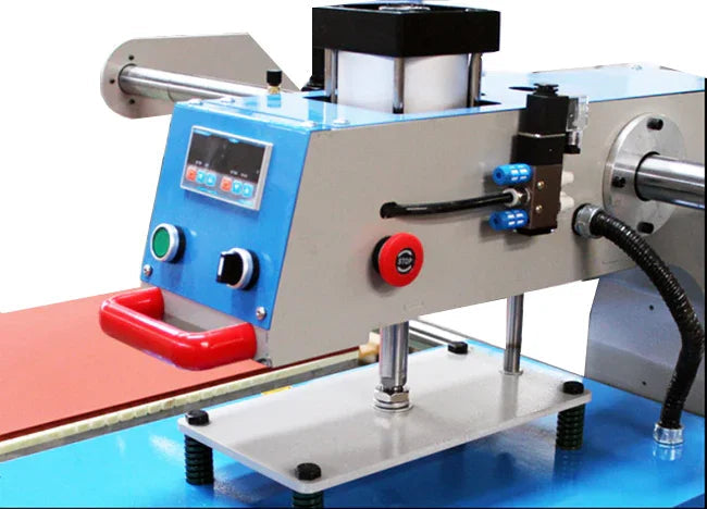 Máquina termofijadora neumática de doble estación con deslizamiento ascendente - SIGN COLOMBIA Plotter de corte