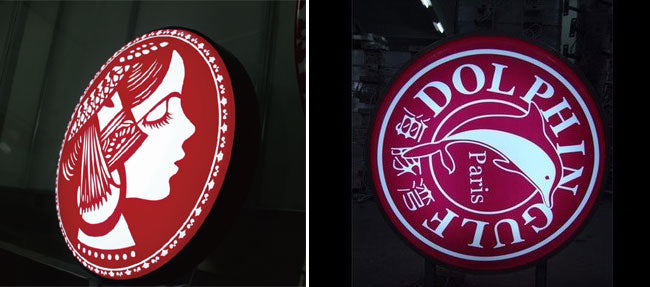 Caja de luz plana de acrílico redonda - SIGN COLOMBIA Plotter de corte