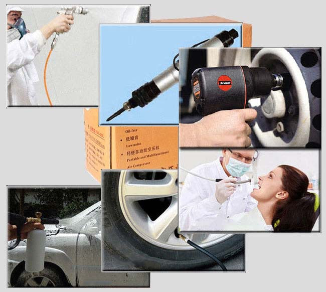Compresor de aire de 220 V y 980W, bomba de aire inflable sin aceite - SIGN COLOMBIA Plotter de corte