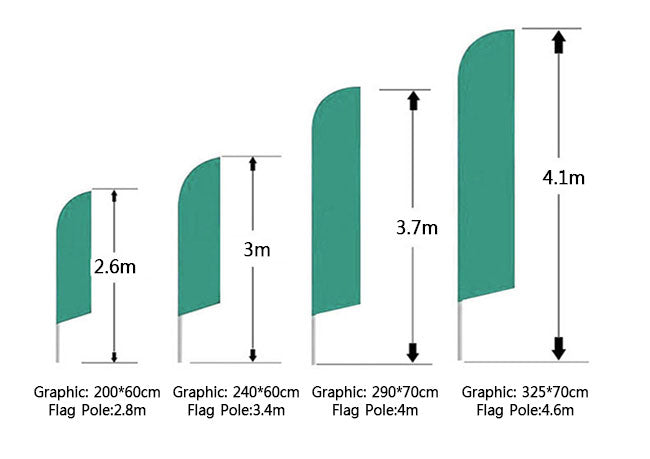 Banner de Bandera Con Base de Cruz 3.4m - SIGN COLOMBIA Plotter de corte