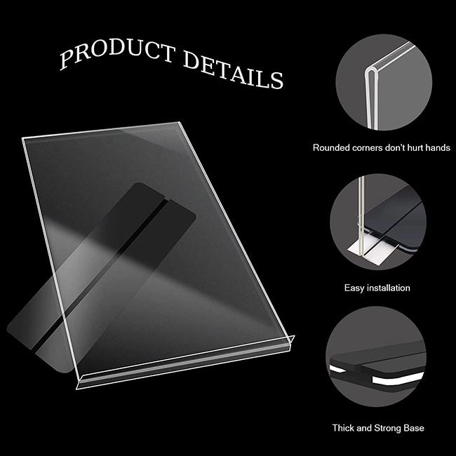 Soporte de acrílico con base negra - SIGN COLOMBIA Plotter de corte