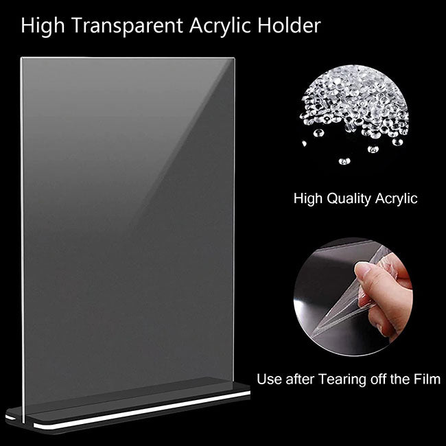 Soporte de acrílico con base negra - SIGN COLOMBIA Plotter de corte