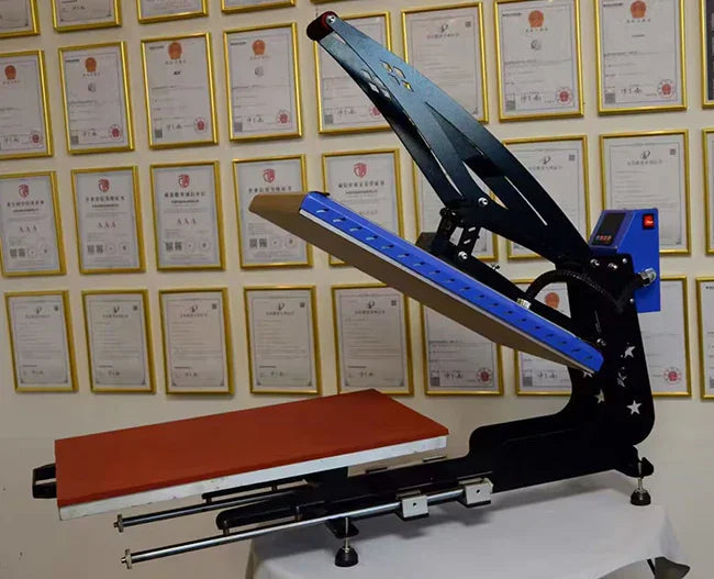 Máquina de prensado térmico con apertura automática, versión vertical, 40 x 60 cm - SIGN COLOMBIA Plotter de corte