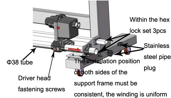 Sistema Automático Toma Material SD54 dos Motores para Impresoras Mutoh/ Mimaki/ Roland/ Epson 54" - SIGN COLOMBIA Plotter de corte