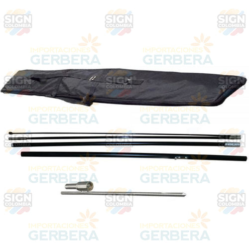 Banner de ala de 3,4m con base de pincho - SIGN COLOMBIA Plotter de corte