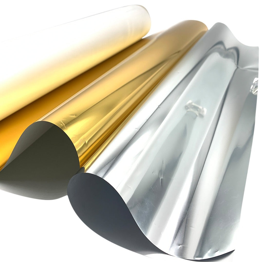 Papel de impresión DTF Foil dorado/ plateado 0.6x50m