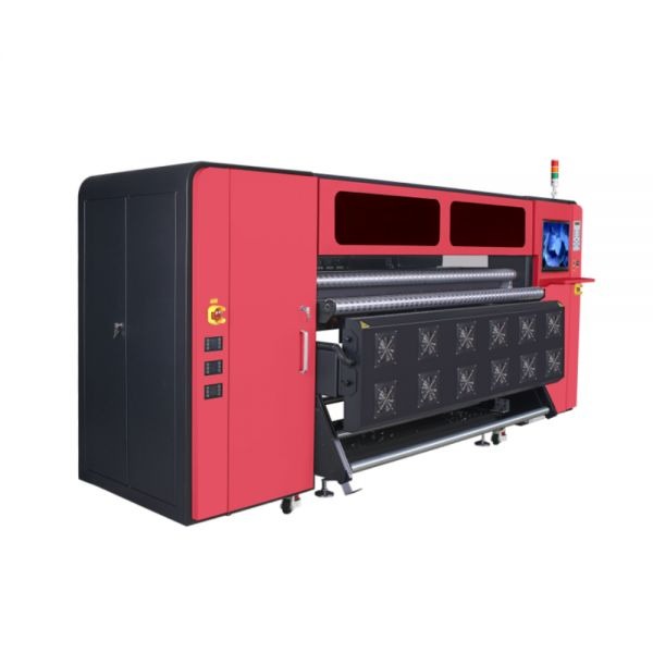 Impresora de sublimación industrial de 1,9m para tejidos de fibra con 24 cabezales Epson I3200A1