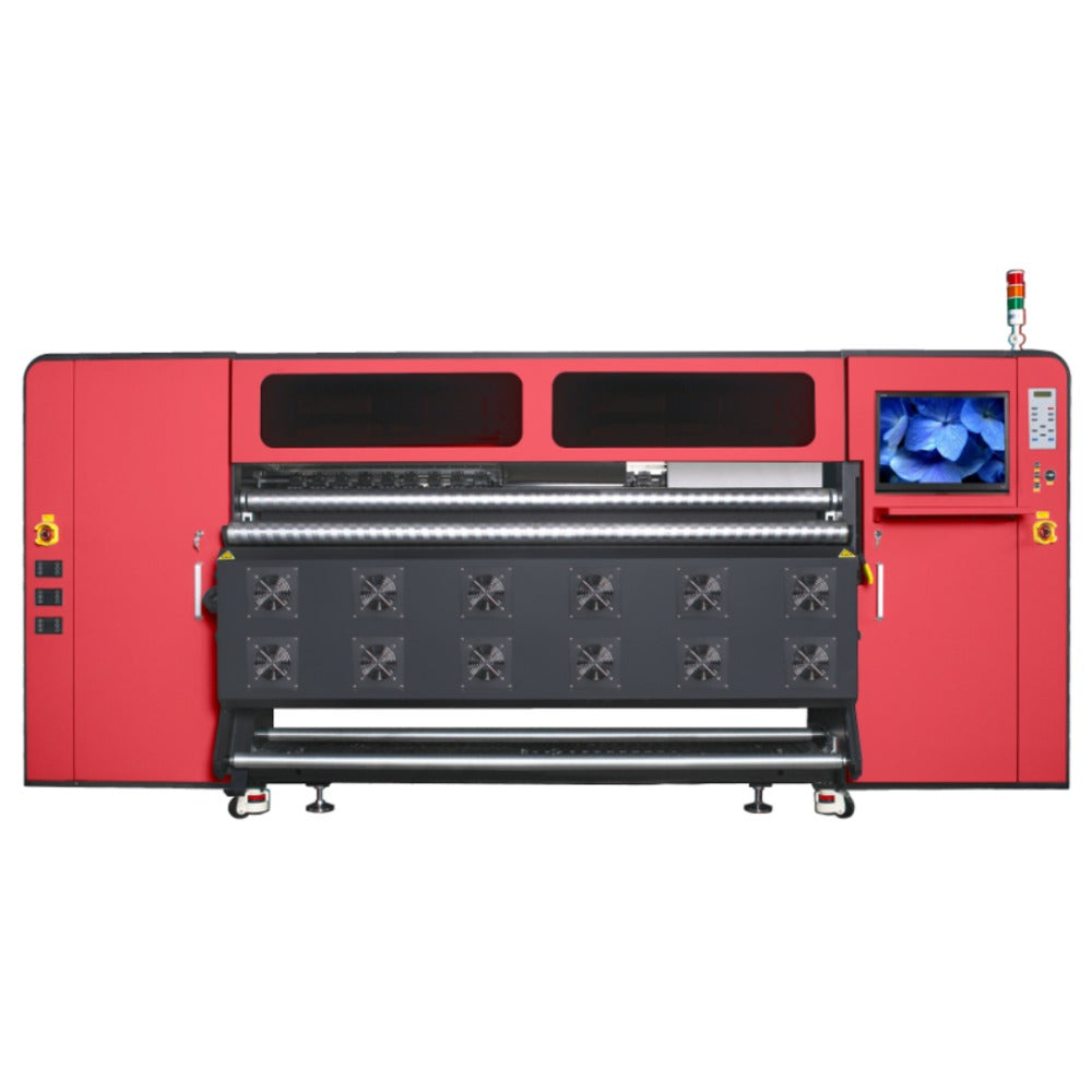 Impresora de sublimación industrial de 1,9m para tejidos de fibra con 24 cabezales Epson I3200A1