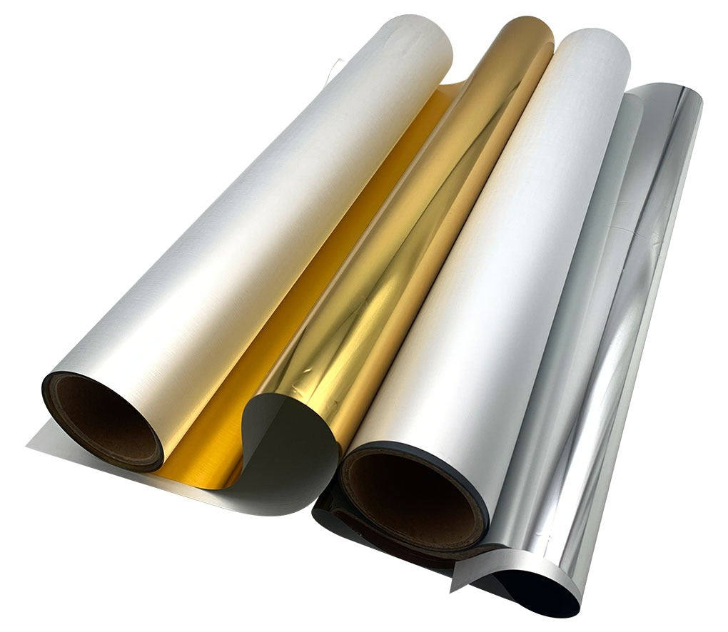 Papel de impresión DTF Foil dorado/ plateado 0.6x50m